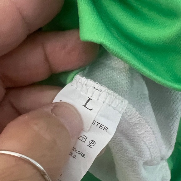 Boutique Green Sweatshirt with Pink Turkey Print large - Picture 6 of 6